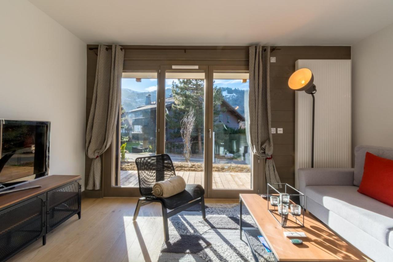 Ferienwohnung 2 Pieces Vue Domaine Skiable Proche Arret Navette - Chalet Perrette Saint-Gervais-les-Bains Exterior foto